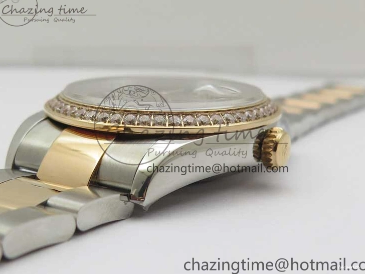 126281 Bracelet BP Gray DateJust Oyster 1:1 Best on Edition Maker RG SS 36 Roman Dial 0417